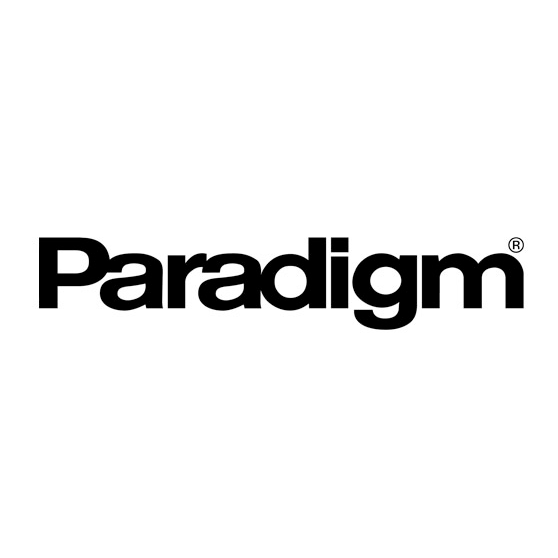 Black 'Paradigm' logo on a white background
